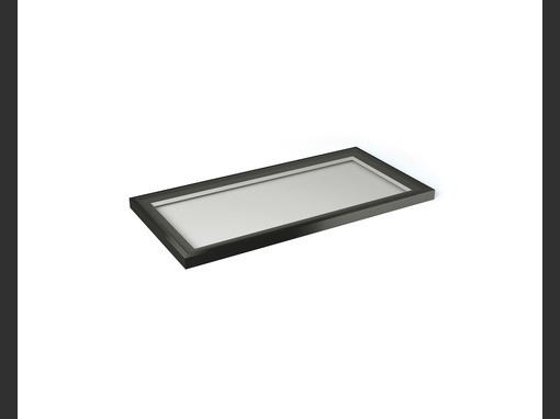 2000 x 1000mm Flat Rooflight with kerb