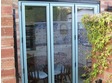 Chartwell light green on white bifold door - closed