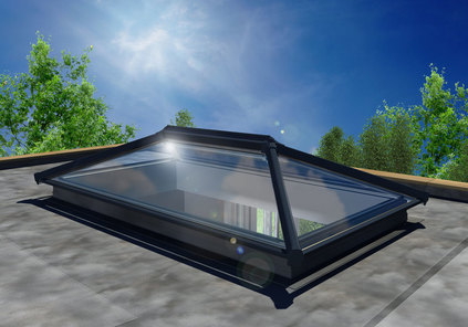 Adding natural light to flat roof extensions