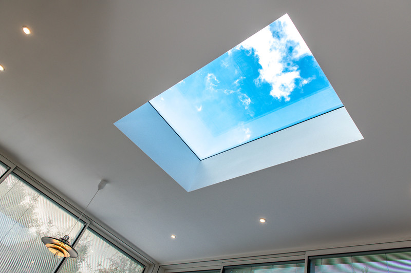 1000 x 1000mm Korniche Flat Aluminium Rooflight